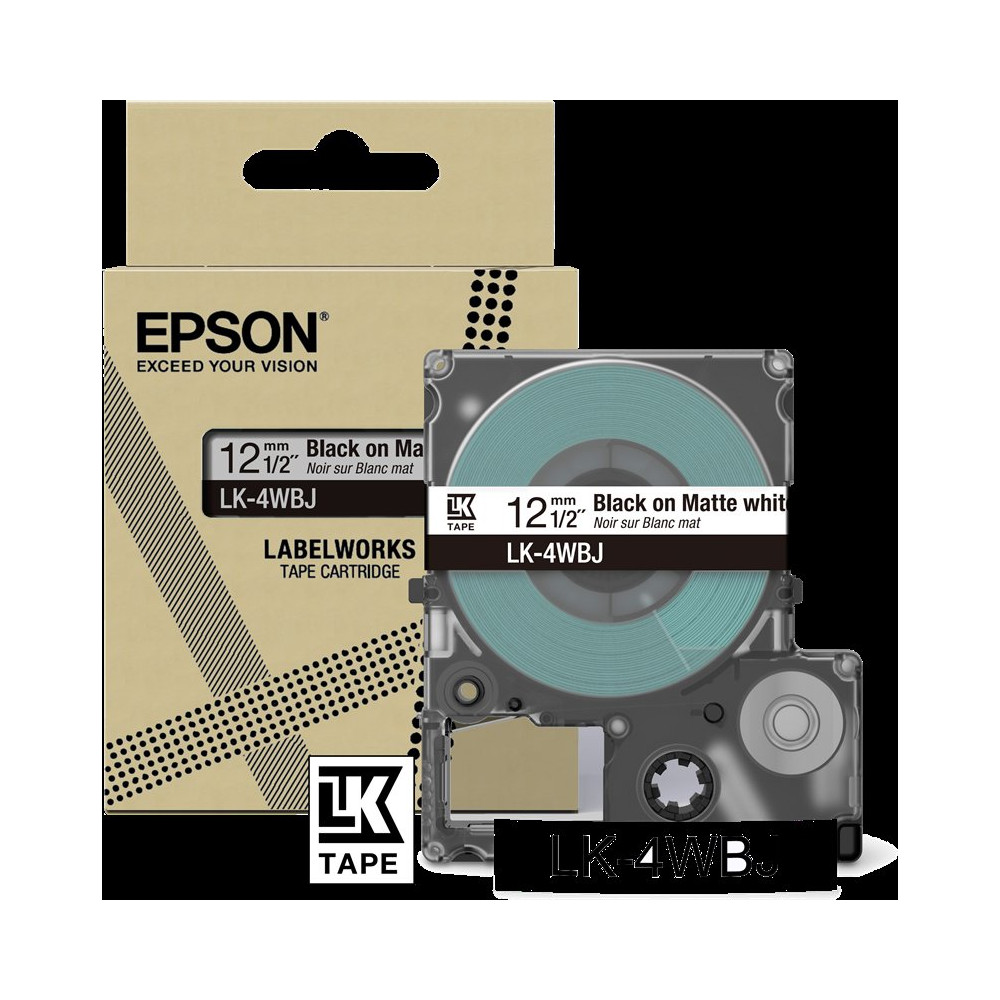 Epson LK-4WBJ Nastro nerosuBianco