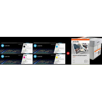 HP + Prindo Universal Papier 2500 Blatt nero / ciano / magenta / giallo / Bianco Value Pack (219X MCVP)