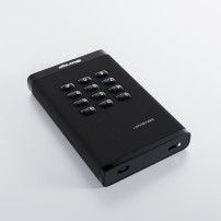 iStorage diskAshur3 HDD disco rigido esterno 2 TB 2.5" USB tipo-C 3.2 Gen 1 (3.1 Gen 1) Nero