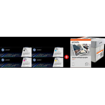 HP + Prindo Universal Papier 2500 Blatt nero / ciano / magenta / giallo / Bianco Value Pack (131A MCVP 01)