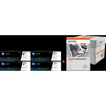 HP + Prindo Universal Papier 2500 Blatt nero / ciano / magenta / giallo / Bianco Value Pack (207A MCVP 01)
