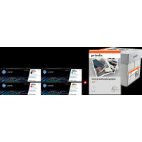 HP + Prindo Universal Papier 2500 Blatt nero / ciano / magenta / giallo / Bianco Value Pack (207A MCVP 01)