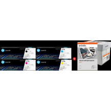 HP + Prindo Universal Papier 2500 Blatt nero / ciano / magenta / giallo / Bianco Value Pack (219A MCVP)