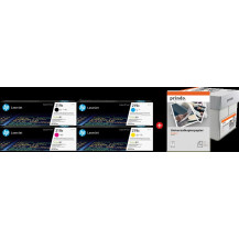 HP + Prindo Universal Papier 2500 Blatt nero / ciano / magenta / giallo / Bianco Value Pack (219X MCVP)