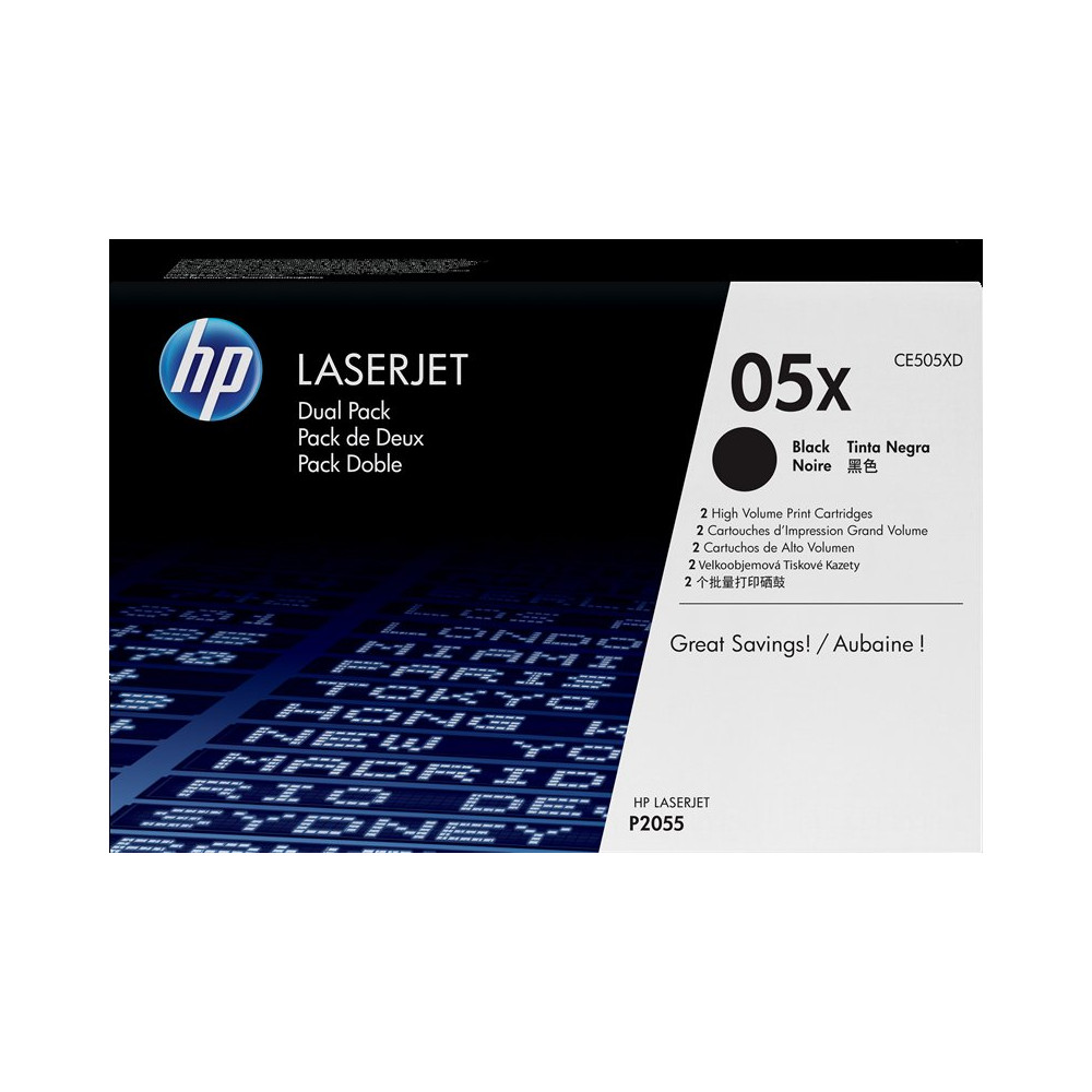 HP 05X Multipack nero (CE505XD)