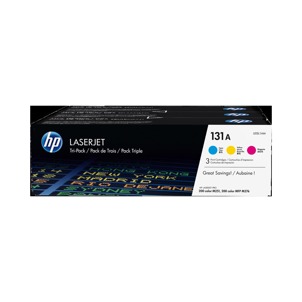 HP 131A Multipack ciano / magenta / giallo (U0SL1AM)