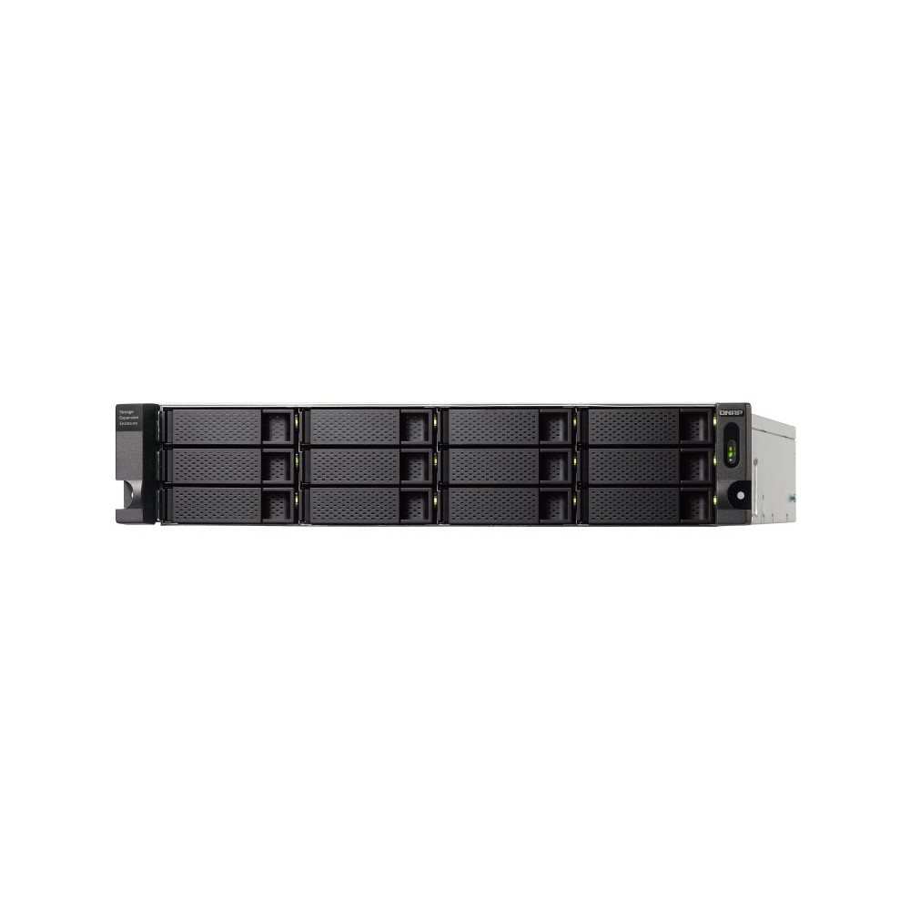 QNAP TL-R1200C-RP contenitore di unità di archiviazione Box esterno HDD/SSD Nero, Grigio 2.5/3.5"