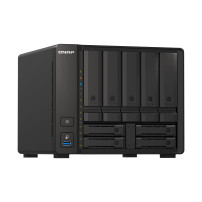 QNAP TS-H973AX NAS Tower Ryzen Embedded V1500B 32 GB DDR4 0 TB QuTS hero Nero