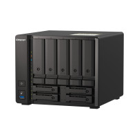 QNAP TS-H973AX NAS Tower Ryzen Embedded V1500B 32 GB DDR4 0 TB QuTS hero Nero