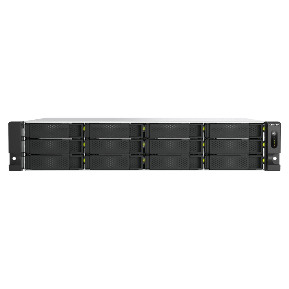 QNAP TS-H1465U-RP Server di archiviazione Armadio (2U) 8 GB DDR5 0 TB QNAP QTS Nero