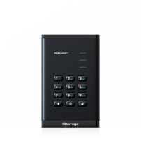 iStorage diskAshur3 HDD disco rigido esterno 4 TB 2.5" USB tipo-C 3.2 Gen 1 (3.1 Gen 1) Nero