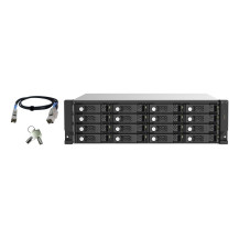 QNAP TL-R1620Sep-RP Custodia per Disco Rigido (HDD) Nero, Grigio 2.5/3.5"