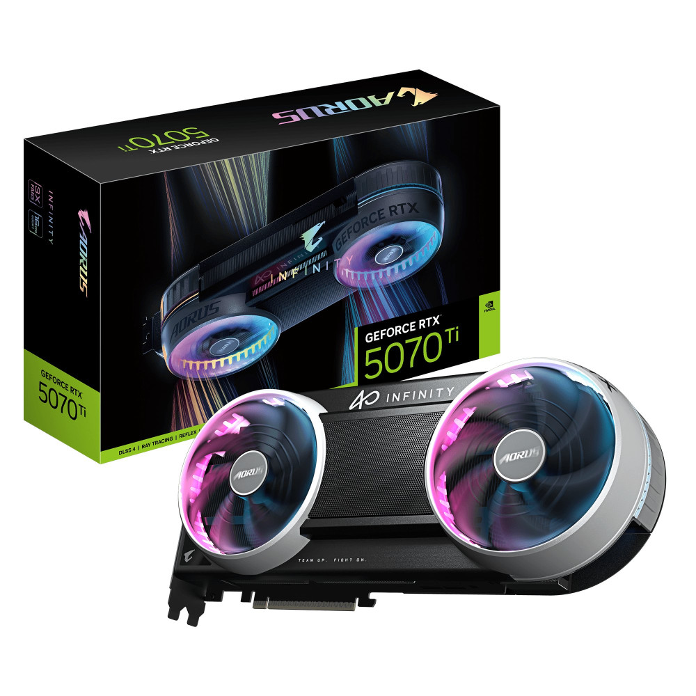 GIGABYTE AORUS GeForce RTX 5070 Ti INFINITY 16G Scheda Grafica