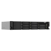 QNAP TS-873AeU-RP NAS Armadio (2U) Ryzen Embedded V1500B 4 GB DDR4 0 TB QuTS hero Nero