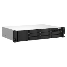 QNAP TS-873AeU-RP NAS Armadio (2U) Ryzen Embedded V1500B 4 GB DDR4 0 TB QuTS hero Nero
