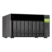 QNAP TL-D800C contenitore di unità di archiviazione Box esterno HDD/SSD Nero, Grigio 2.5/3.5"