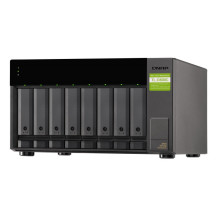 QNAP TL-D800C contenitore di unità di archiviazione Box esterno HDD/SSD Nero, Grigio 2.5/3.5"