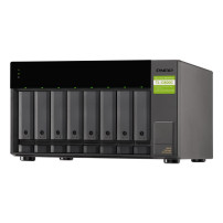 QNAP TL-D800C contenitore di unità di archiviazione Box esterno HDD/SSD Nero, Grigio 2.5/3.5"