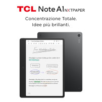 TCL NOTE A1 NXTPAPER 11.5" OCTA CORE 256GB RAM 8GB WI-FI ITALIA GREY + T-PEN E FLIP CASE CUSTODIA MAGNETICA INCLUSI