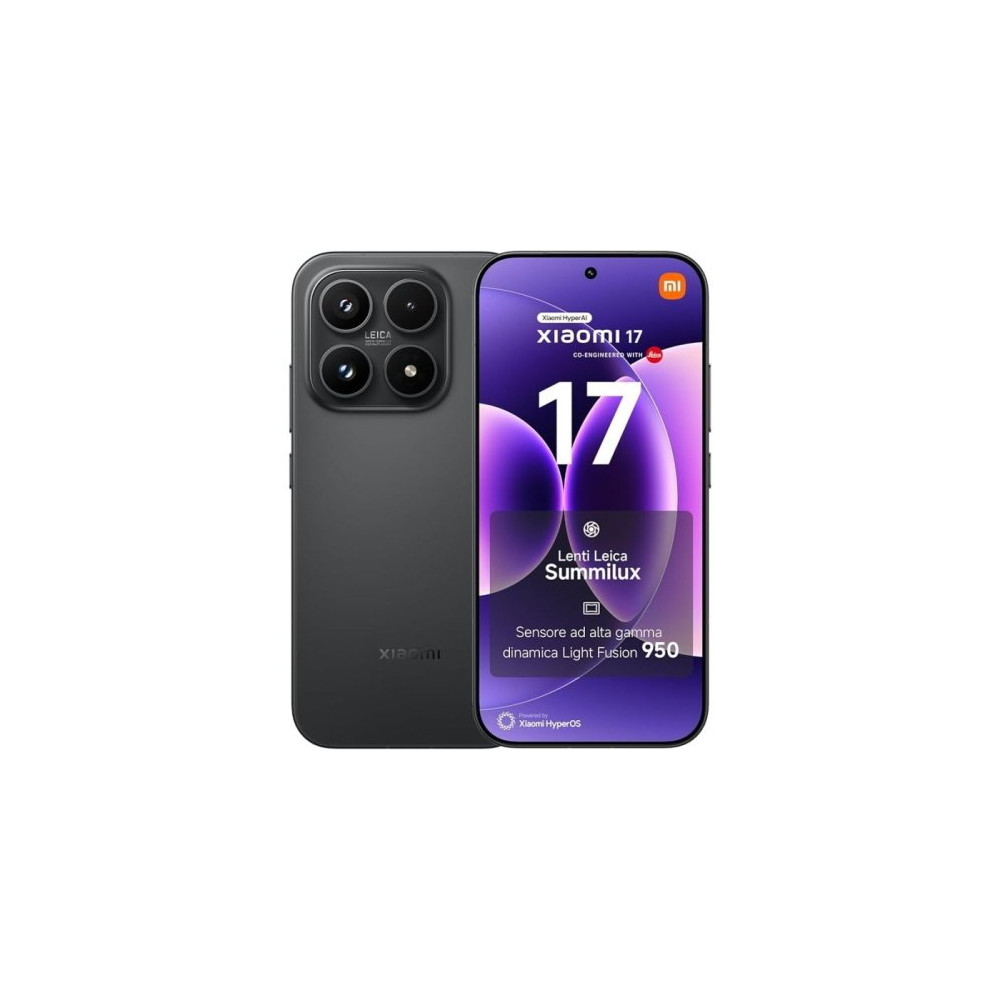 XIAOMI 17 5G DUAL SIM 6.3" OCTA CORE 256GB RAM 12GB 5G ITALIA BLACK