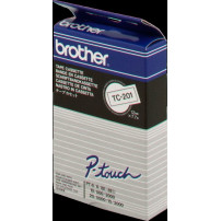 Brother TC-201 Nastro Nero su bianco