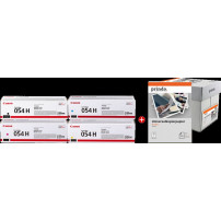 Canon 054H MCVP nero / ciano / magenta / giallo Value Pack (+ Prindo Universal Papier 2500 Blatt)