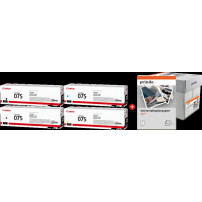 Canon 075 MCVP nero / ciano / magenta / giallo / Bianco Value Pack (+ Prindo Universal Papier 2500 Blatt)