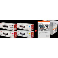Canon 731 MCVP nero / ciano / magenta / giallo Value Pack (+ Prindo Universal Papier 2500 Blatt)