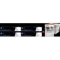 HP + Prindo Universal Papier 2500 Blatt nero / ciano / magenta / giallo / Bianco Value Pack (117A MCVP 02)