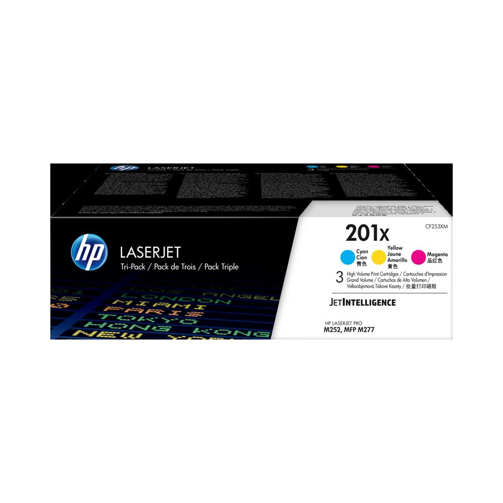 HP 201X Multipack ciano / magenta / giallo (CF253XM)