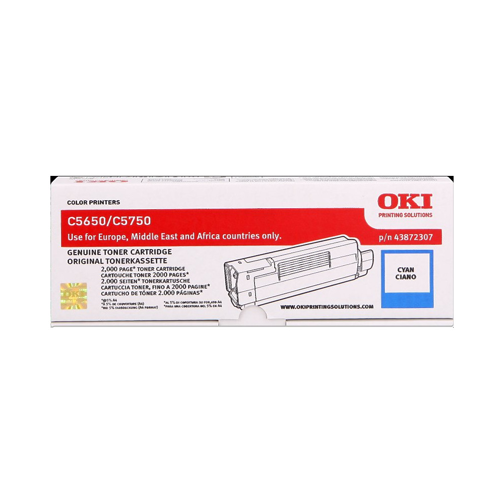 OKI 43872307 ciano toner