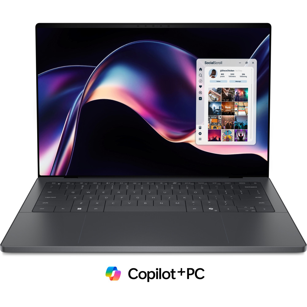 DELL XPS 14 DA14260 Copilot+ PC 14" 2.8K OLED TOUCH SCREEN INTEL CORE ULTRA X7 358H RAM 32GB-SSD 1TB NVMe-INTEL ARC GRAPHICS B39