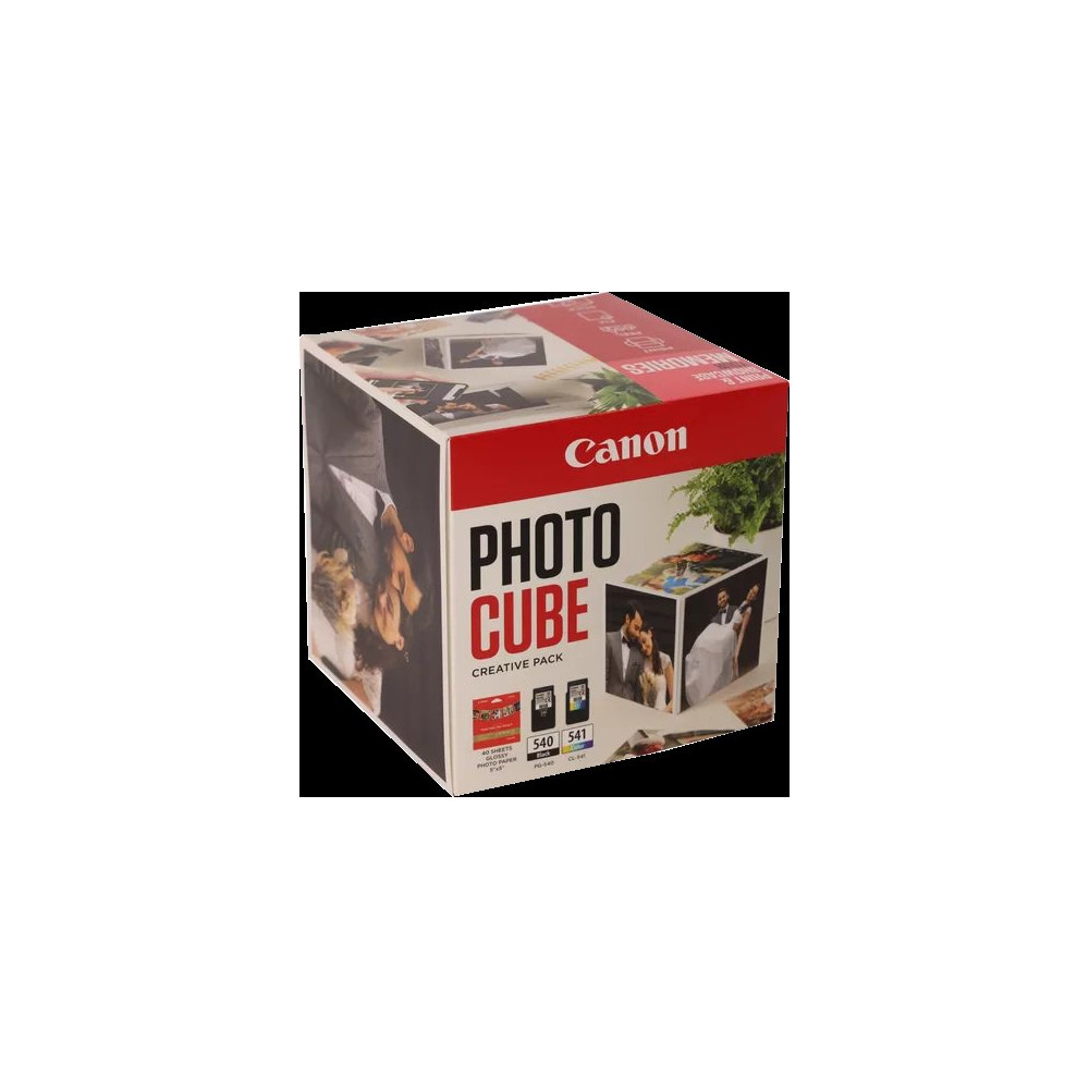 Canon PG-540+CL-541 Photo Cube Creative Pack nero / differenti colori Value Pack (+ 13x13 cm Fotopapier 40 Blatt)