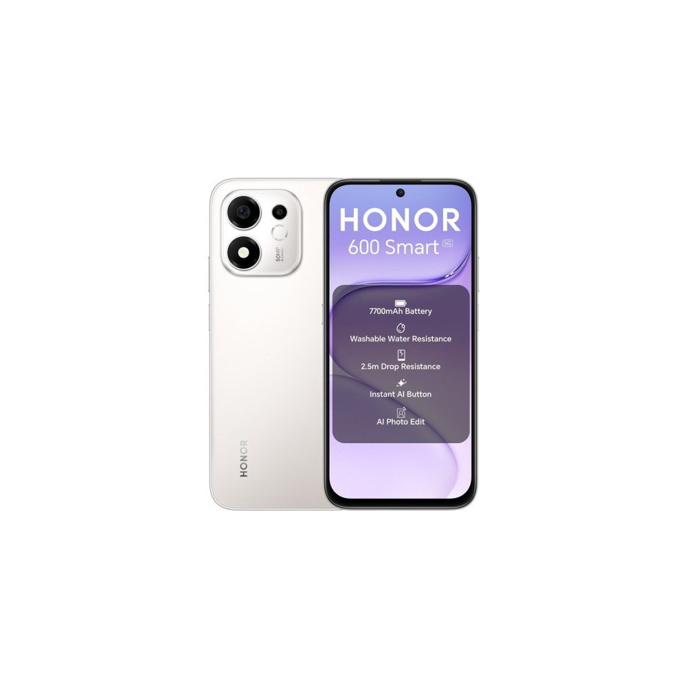 HONOR 600 SMART 5G DUAL SIM 6.87" OCTA CORE 128GB RAM 4GB 5G TIM METEOR SILVER