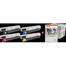Kyocera TK-8525 MCVP 01 nero / ciano / magenta / giallo / Bianco Value Pack (+ Prindo Universal Papier 2500 Blatt)