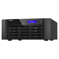 QNAP TS-h1290FX NAS Tower EPYC 7302P 128 GB DDR4 0 TB QuTS hero Nero