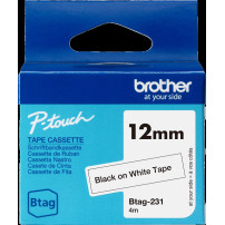 Brother Btag-231 Nastro Nero su bianco