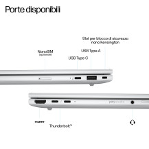 HP EliteBook 8 G1i Next Gen AI PC Wolf Pro Security Edition Copilot+ PC Intel Core Ultra 7 256V Computer portatile 40,6 cm (16")