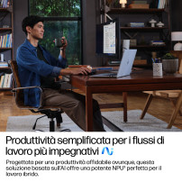 HP EliteBook 8 G1i Next Gen AI PC Wolf Pro Security Edition Copilot+ PC Intel Core Ultra 7 256V Computer portatile 40,6 cm (16")