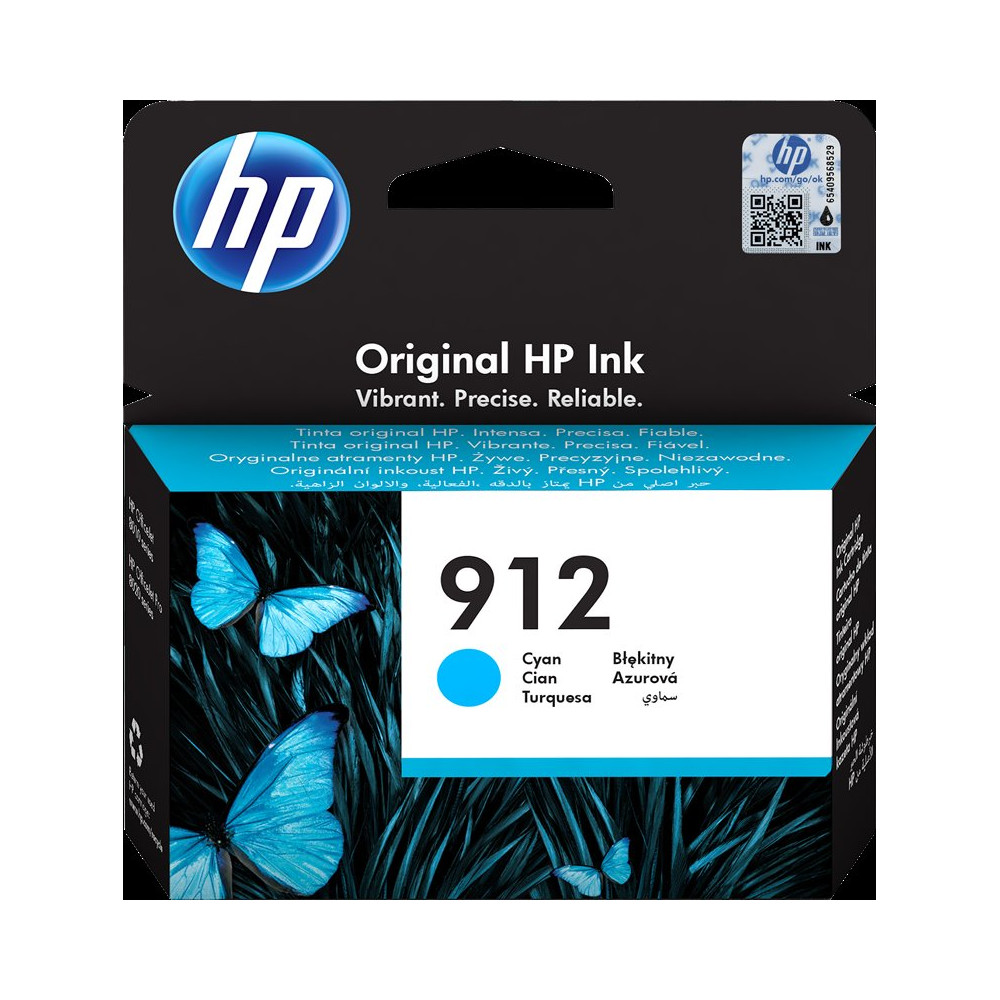 HP 912 ciano Cartuccia d'inchiostro (3YL77AE)