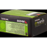 Lexmark 802HM magenta toner (80C2HM0)