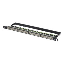 DIGITUS CAT 6 High Density Patch Panel geschirmt schwarz