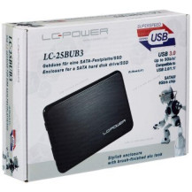 LC-Power LC-25BUB3 - 2.5″ - SATA - Seriale ATA II - 5 Gbit/s - Alluminio - Nero