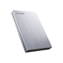 ICY BOX IB-241WP - Enclosure HDD/SSD - 2.5″ - SATA - Seriale ATA II - Serial ATA III - 5 Gbit/s - Hot-swap - Antracite - Argento