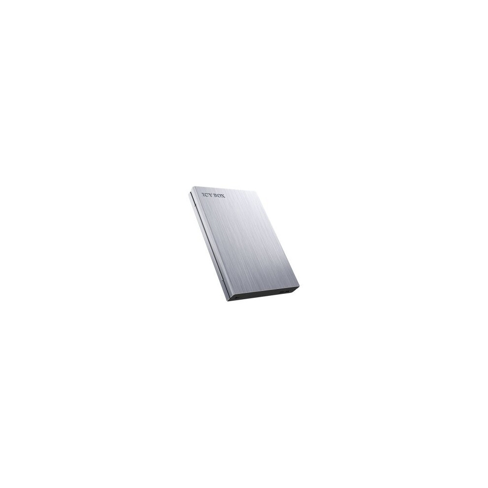 ICY BOX IB-241WP - Enclosure HDD/SSD - 2.5″ - SATA - Seriale ATA II - Serial ATA III - 5 Gbit/s - Hot-swap - Antracite - Argento