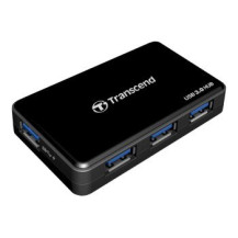 Transcend HUB3 - USB 3.2 Gen 1 (3.1 Gen 1) Type-A - Nero - CE/FCC/BSMI/KC/RCM/EAC - 5 - 12 V - Windows 10,Windows 7,Windows 8 -