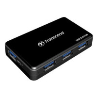 Transcend HUB3 - USB 3.2 Gen 1 (3.1 Gen 1) Type-A - Nero - CE/FCC/BSMI/KC/RCM/EAC - 5 - 12 V - Windows 10,Windows 7,Windows 8 -