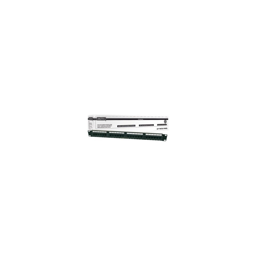DIGITUS CAT 6 - Cl. E - RJ-45 - Nero - Acciaio galvanizzato - SECC - Acciaio - Montaggio a rack