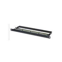 DIGITUS Class E - RJ-45 - Nero - Metallo - Montaggio a rack - 0.5U - 8P8C