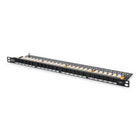 DIGITUS Class E - RJ-45 - Nero - Metallo - Montaggio a rack - 0.5U - 8P8C